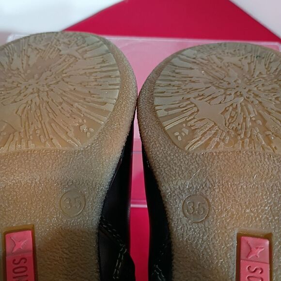 Pikolinos Women’s SZ 5 Euro 35 Round Toe Leather Ankle Boots Booties Brown - Picture 5 of 11